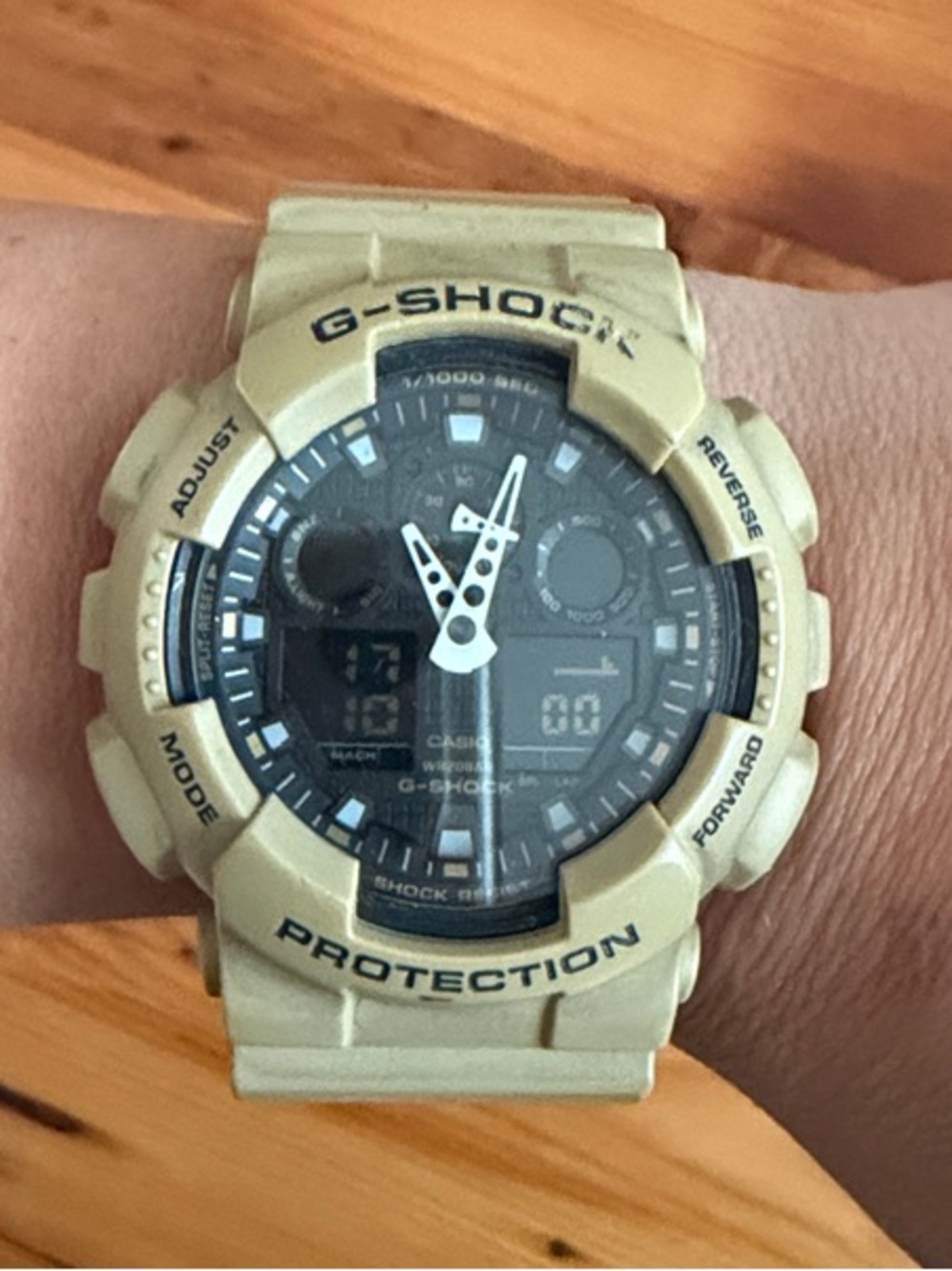 G-Shock Men's Tan and Black Digital-Analog Sport Watch